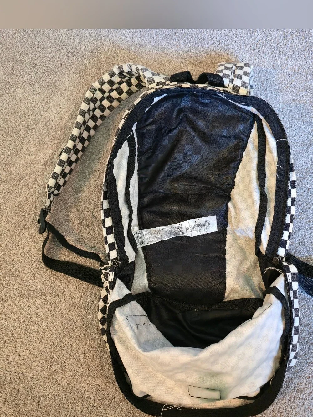Classic Vans Old Skool Checkerboard Backpack school size